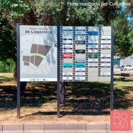 Cartell informatiu entrada polígons